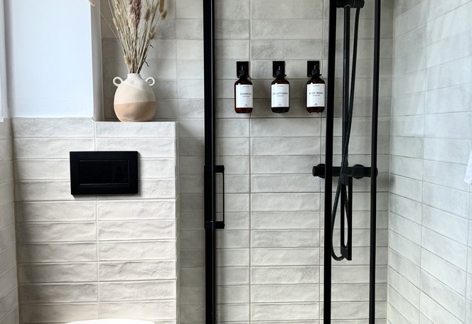 Modern bathroom with elegant design details